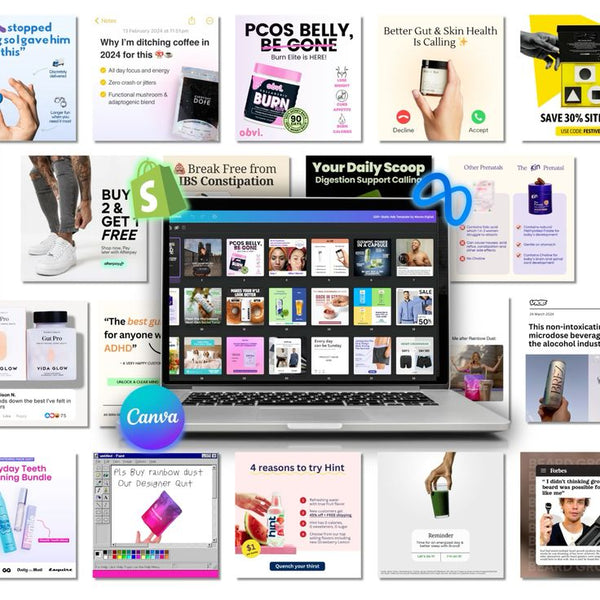 CANVA STATIC ADS TEMPLATE Full Creative Pack ( BONUS )